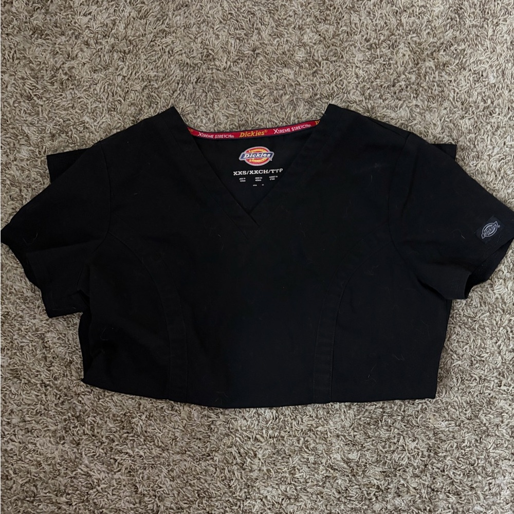 Dickies Women's Black Short Sleeve V-Neck Tee